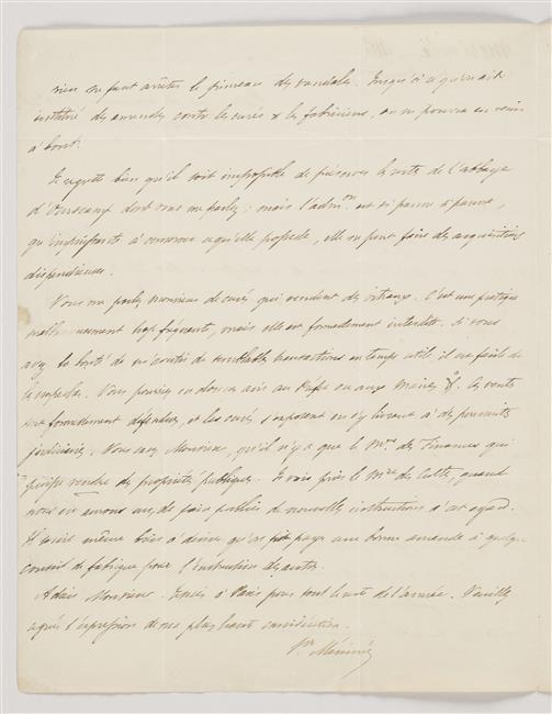 Lettre de Prosper Mérimée à Ernest de Bréda, août 1836, page 2